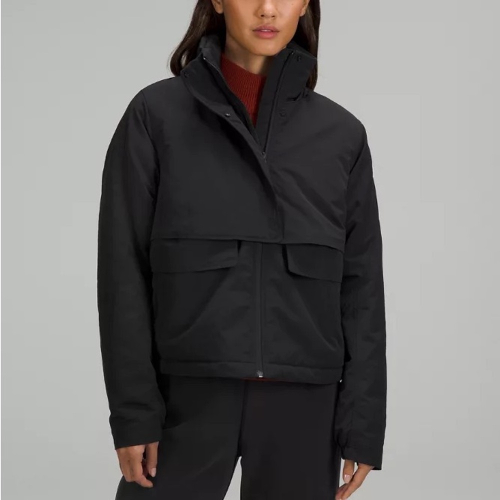 New Lululemon Always Effortless Jacket, Color: black Size:6 missing part of tag